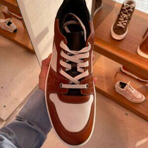 HERMES NEW LEATHER LOW TRAINERS